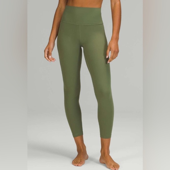 🍋Lululemon Align High-Rise Pant 25"- Green Twill/ Size 16 - Picture 1 of 10